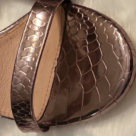 Mirrored Silver Evening Sandal Heels. - Picture 8 of 10